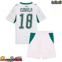Camisa de Futebol Senegal Ismaila Sarr #18 Equipamento Principal Infantil Mundo 2026 Manga Curta (+ Calças curtas)